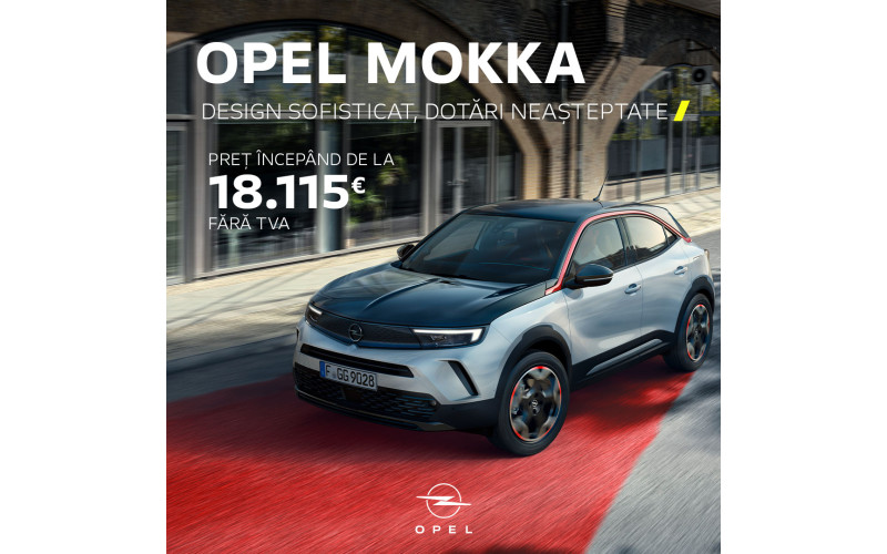 Opel MOKKA gata echipată Preț începând de la 18.115€ fără TVA